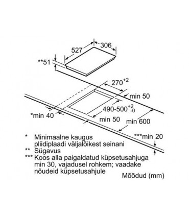 Bosch PXX375FB1E induktsioonpliidiplaat