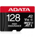 ADATA AUSDX128GUI3V30SHA2-RA1 Memory Card 128 GB, MicroSDXC, Flash memory class 10, Adapter, 80 MB/s, 100 MB/s