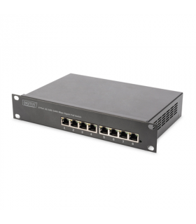 Digitus 8-port Gigabit Ethernet PoE switch DN-95317 10/100/1000 Mbps (RJ-45), Unmanaged, Rack mountable, Power supply type Inter