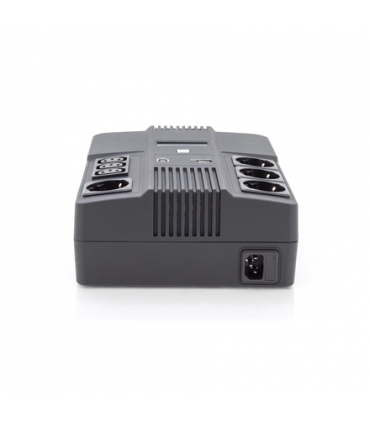 Digitus All-in-One UPS, 600VA/360W, LED 12V/7Ah x1, 4x CEE 7/7,3x IEC C13, USB, RJ45