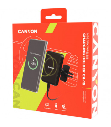 Canyon MegaFix magnetiline autohoidik ja juhtmevaba laadija