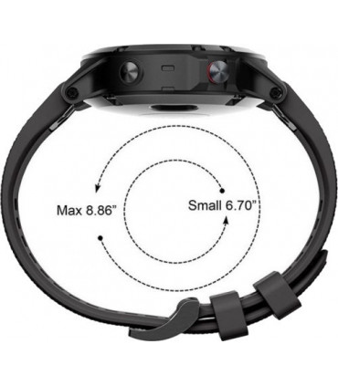 Tech-Protect kellarihm Smooth Garmin fenix 5/6/6 Pro 22mm, must