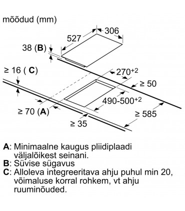 Bosch PKF375FP2E domino