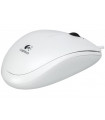 Logitech B100 White, Portable Optical Mouse