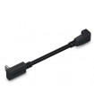 Acc, Pass-thru Cable, Mini USB Female to Type C Male