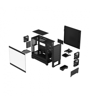 Fractal Design Pop Air Black TG Clear Tint, ATX, mATX, Mini ITX, Power supply included No