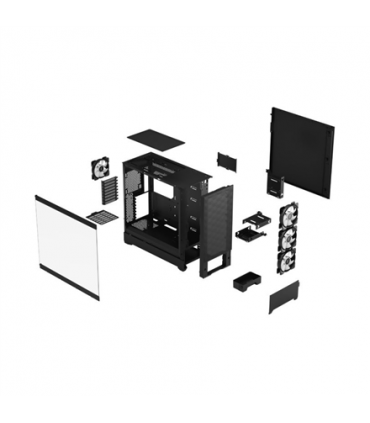 Fractal Design Pop XL Air RGB Black TG Clear Tint, E-ATX up to 280 mm, ATX , mATX, Mini ITX, Power supply included No
