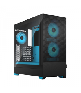 Fractal Design Pop Air RGB Cyan Core TG Clear Tint