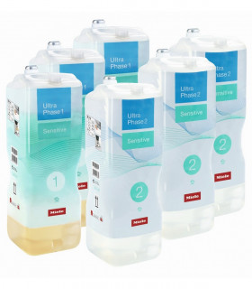 Miele 3 x UltraPhase 1 + 3 x UltraPhase 2 Sensitive pesuvahendi komplekt