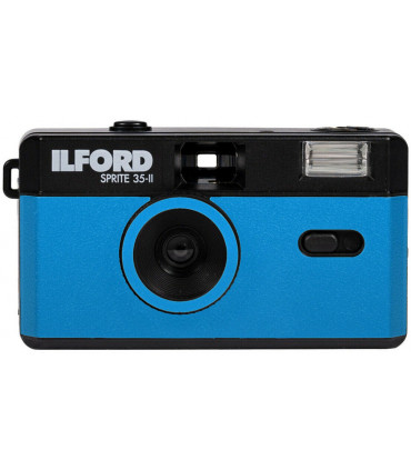 Ilford Sprite 35-II, must/sinine