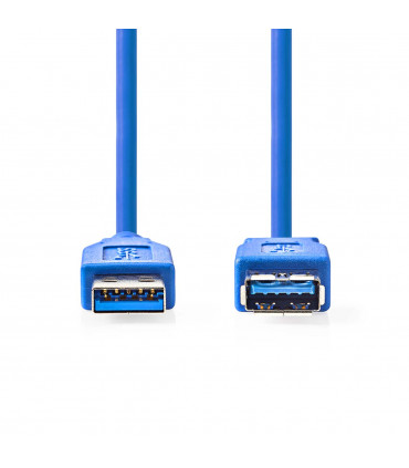 Nedis USB 3.2 pikendus 2m, sinine