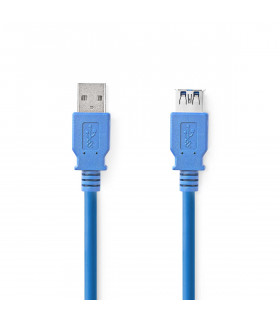 Nedis USB 3.2 pikendus 2m, sinine