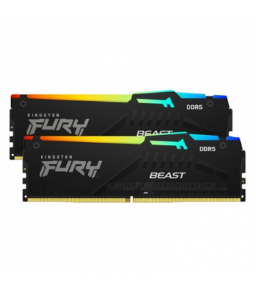 Kingston Fury Beast RGB 32 Kit (16GBx2) GB, DDR5, 5600 MHz, PC/server, Registered No, ECC No, 2x16 GB