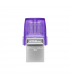 Kingston DataTraveler DT Micro Duo 3C 256 GB, USB Type-C and Type-A, Purple