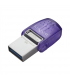 Kingston DataTraveler DT Micro Duo 3C 256 GB, USB Type-C and Type-A, Purple