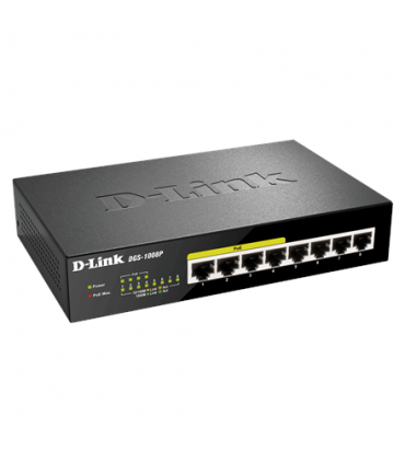 D-Link DGS-1008P, 8-Port Gigabit Switch