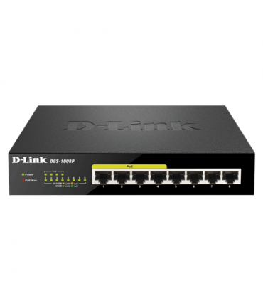 D-Link DGS-1008P, 8-Port Gigabit Switch