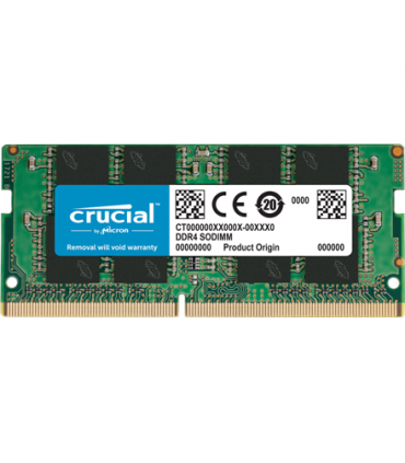 Crucial 16 GB, DDR4, 3200 MHz, Notebook, Registered No, ECC No
