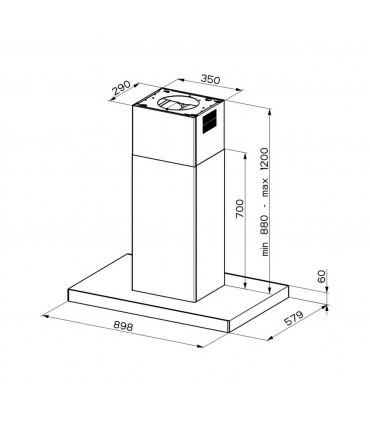 Faber STILO GLASS SMART ISOLA A90