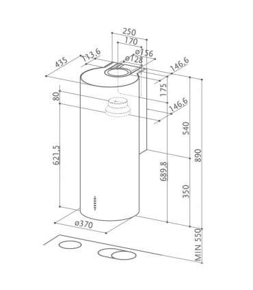 Faber CYLINDRA PLUS BK MATT A37