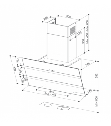 Faber STEELMAX EV8 LED BK/X A55