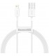 Baseus Kaabel USB A to Lightning 1m,valge