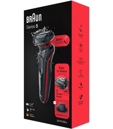 Braun 51-R1200s Series 5 AutoSense, punane