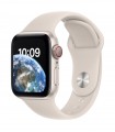 Apple Watch SE GPS + LTE 40mm, valge silikoonrihm
