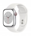 Apple Watch 8 GPS + LTE 41mm, valge silikoonrihm