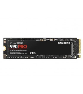 Samsung 990 PRO 2000 GB, SSD form factor M.2 2280, SSD interface PCIe Gen4x4, Write speed 6900 MB/s, Read speed 7450 MB/s