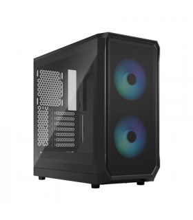 Fractal Design Focus 2 RGB Black TG Clear Tint, Midi Tower