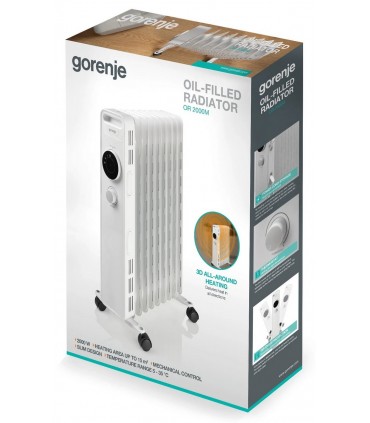 Gorenje OR2000M õliradiaator valge