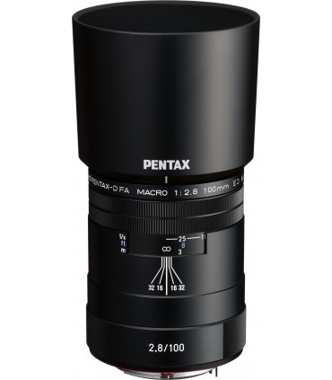 HD Pentax D-FA 100mm f/2.8 Macro ED AW objektiiv, must