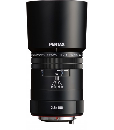 HD Pentax D-FA 100mm f/2.8 Macro ED AW objektiiv, must