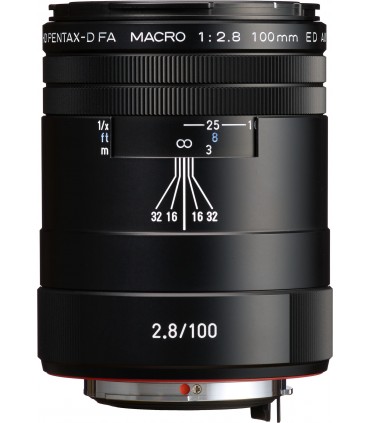 HD Pentax D-FA 100mm f/2.8 Macro ED AW objektiiv, must