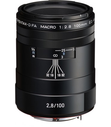 HD Pentax D-FA 100mm f/2.8 Macro ED AW objektiiv, must