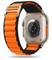 Tech-Protect kellarihm Nylon Pro Apple Watch 42/44/45/49mm, must/oranž