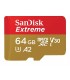 Sandisk Extreme microSDXC 64GB adapteriga