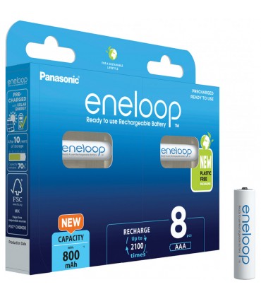 Panasonic eneloop aku AAA 800mAh 8tk