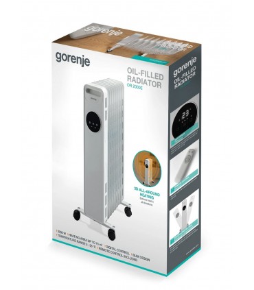 Gorenje OR2000E õliradiaator valge