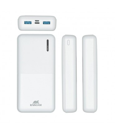 RIVACASE POWER BANK USB 20000MAH/VA2572 WHITE