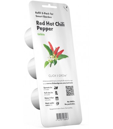 Click & Grow Smart Garden refill Punane tšillipipar 3tk