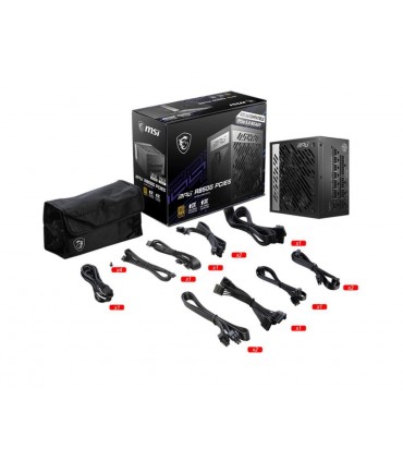 MSI 850 Watts Efficiency 80 PLUS GOLD PFC Active MPGA850GPCIE5