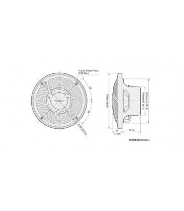Pioneer 20 cm 2-suunaline niiskuskindel autokõlar TS-MR2040