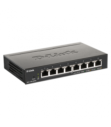 D-Link 8-Port Gigabit PoE Smart Managed Switch DGS-1100-08PV2 Web managed, Desktop