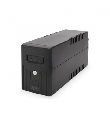 Digitus Line-Interactive UPS DN-170063, 600VA, 360W, 1x 12V/7Ah battery, 2x CEE 7/7 outlet, 2x RJ-11, 1x USB 2.0 type B, LED, Si