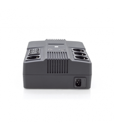 Digitus All-in-One UPS, 800VA/480W, LED 12V/9Ah x1, 4x CEE 7/7,3x IEC C13, USB, RJ45