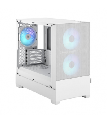 Fractal Design Pop Mini Air RGB  White TG Clear Tint, mATX, Mini ITX, Power supply included No