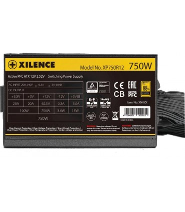 Xilence 750 Watts Efficiency 80 PLUS GOLD PFC Active XN335