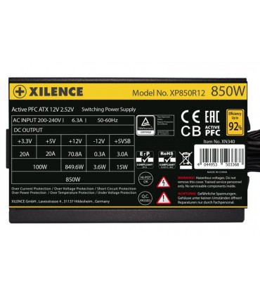 Xilence 850 Watts Efficiency 80 PLUS GOLD PFC Active XN340